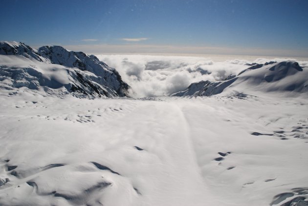 op de Fox Glacier 