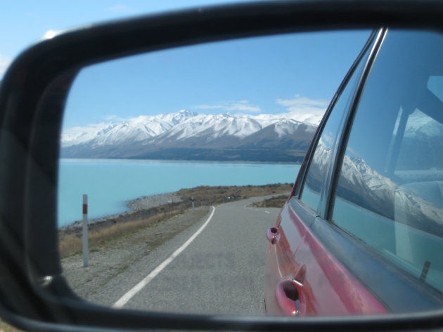 uitzicht vanuit auto