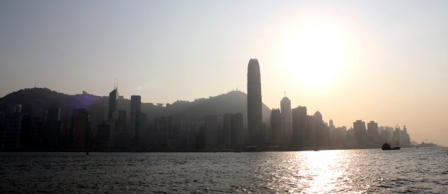 zonsondergang Hong kong