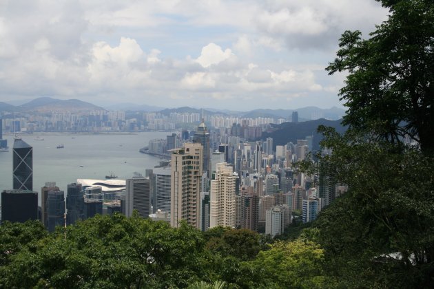 Uitzicht over Hong Kong