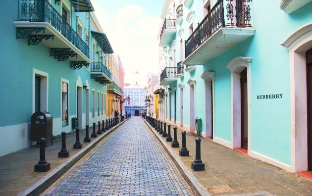 Cobblestone streets.