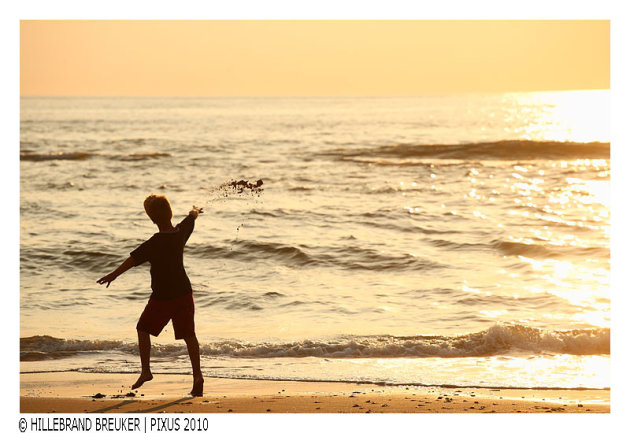 At the beach