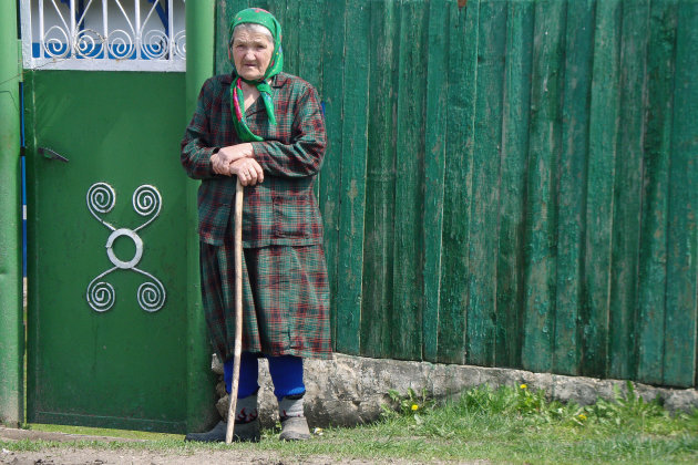 Vrouw in Moldavië