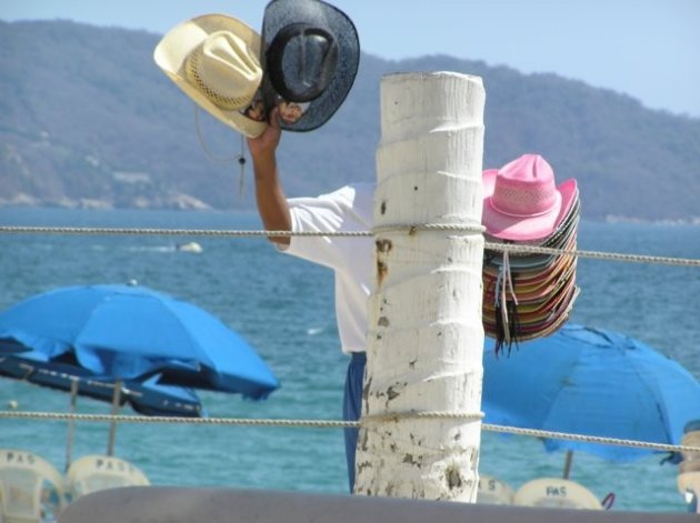 Op het strand van Acapulco