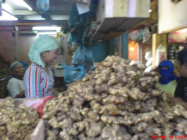 gember op markt in chinatown