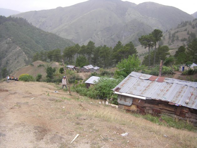 Sloppenwijk in constanza, Dominicaanse Republiek