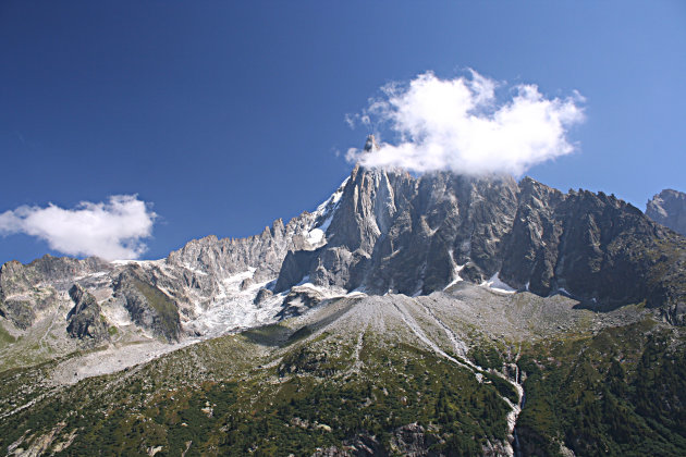 uitzicht op de Mont Blanc