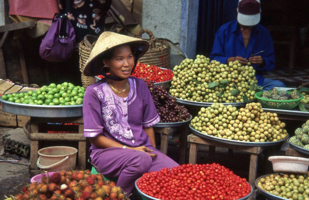 Op de markt in Vinh Long