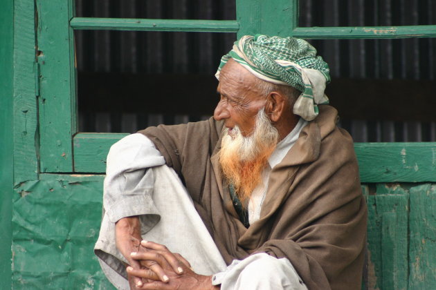 Man aan de grens Kashmir en Ladakh