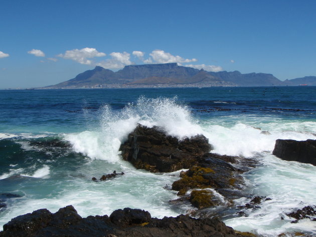 Kaapstad vanaf Robbeneiland