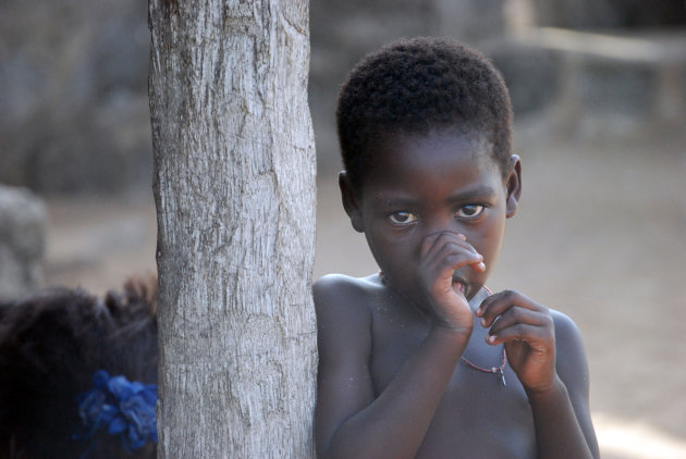 meisje in dorpje bij Porto Novo, Benin