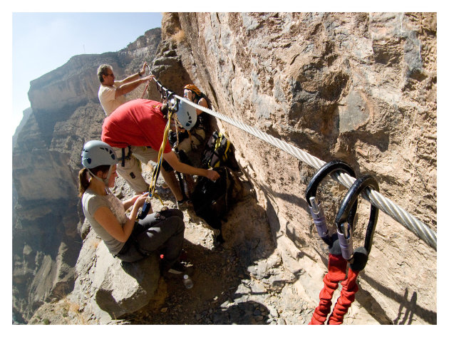 Een Via Ferrata in Oman.. 