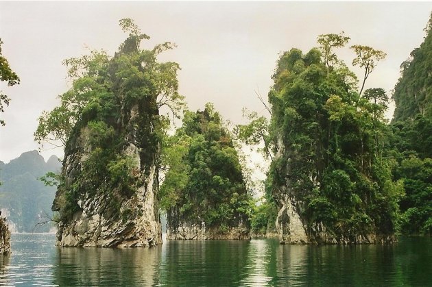 Krijtrotsen in Khao Sok NP