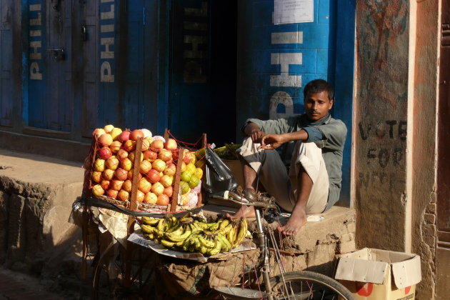 fruitverkoper in Bhaktapur