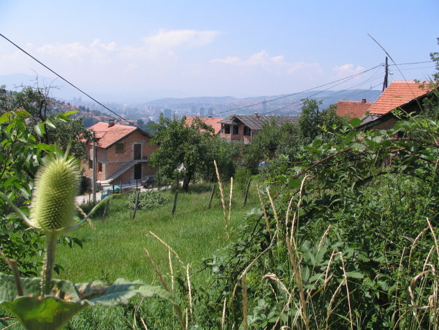 Blik op Sarajevo vanuit de bergen