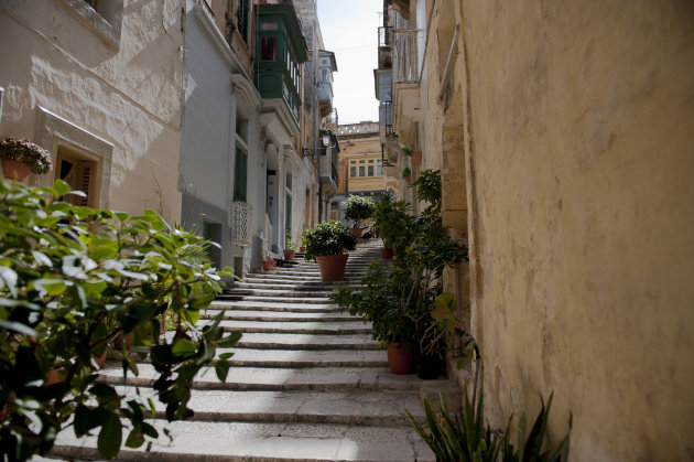 Straat in Valetta