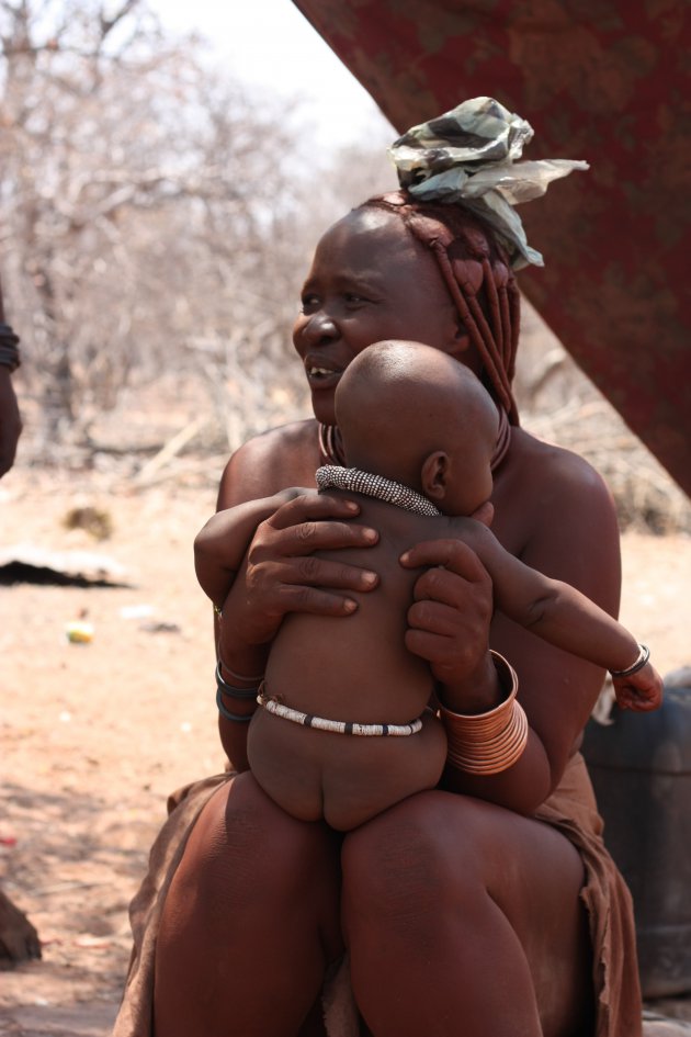 Himba dorp dichtbij Ruacana