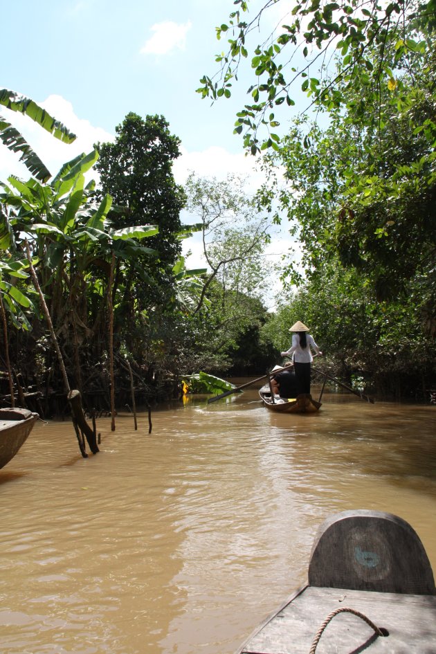 Sfeerplaatje van tocht in de Mekongdelta