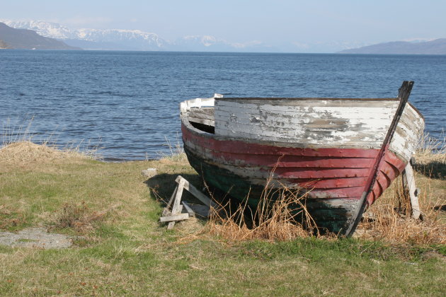 Bootje in het Alta Museum