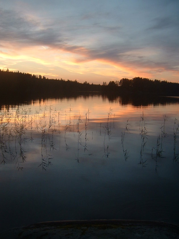 Zonsondergang in Sverige