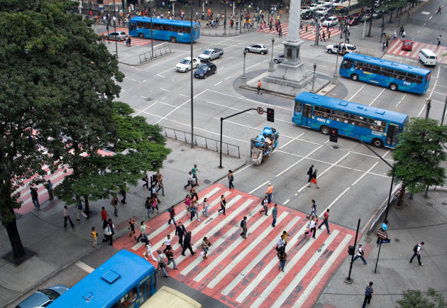 4 blue busses