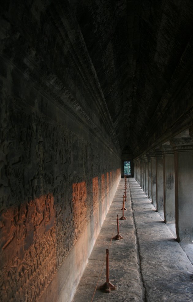 Gangen rondom Angkor Wat tempel