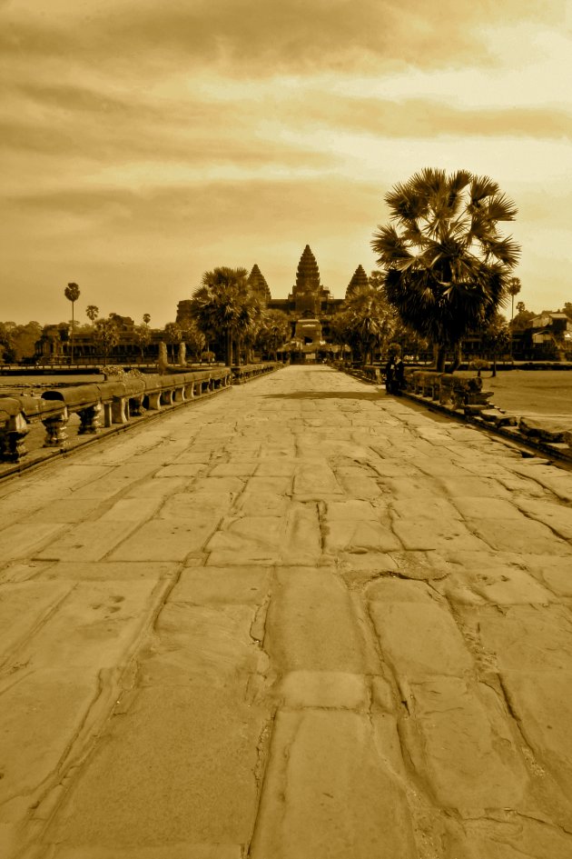 De laan naar Angkor Wat