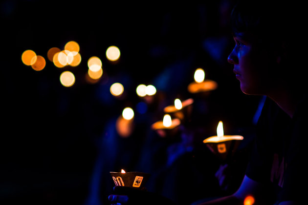 Kaarsjes bij Earth Hour 2011