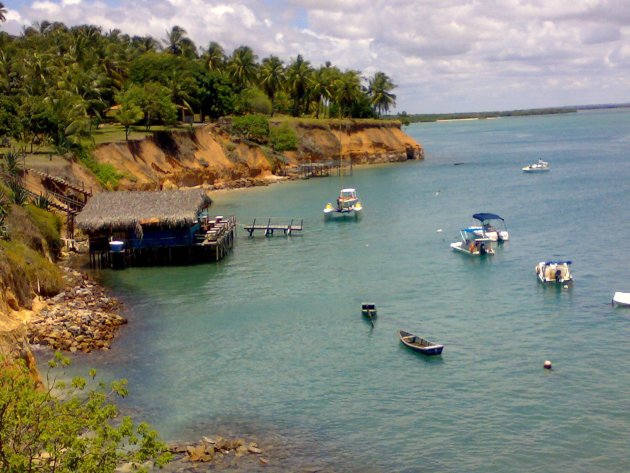 Een baaitje in Tibau du Sol