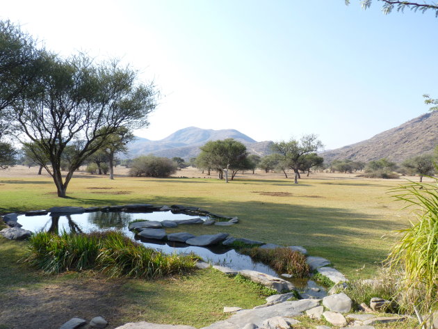 UItzicht vanuit de Okapuka Ranch