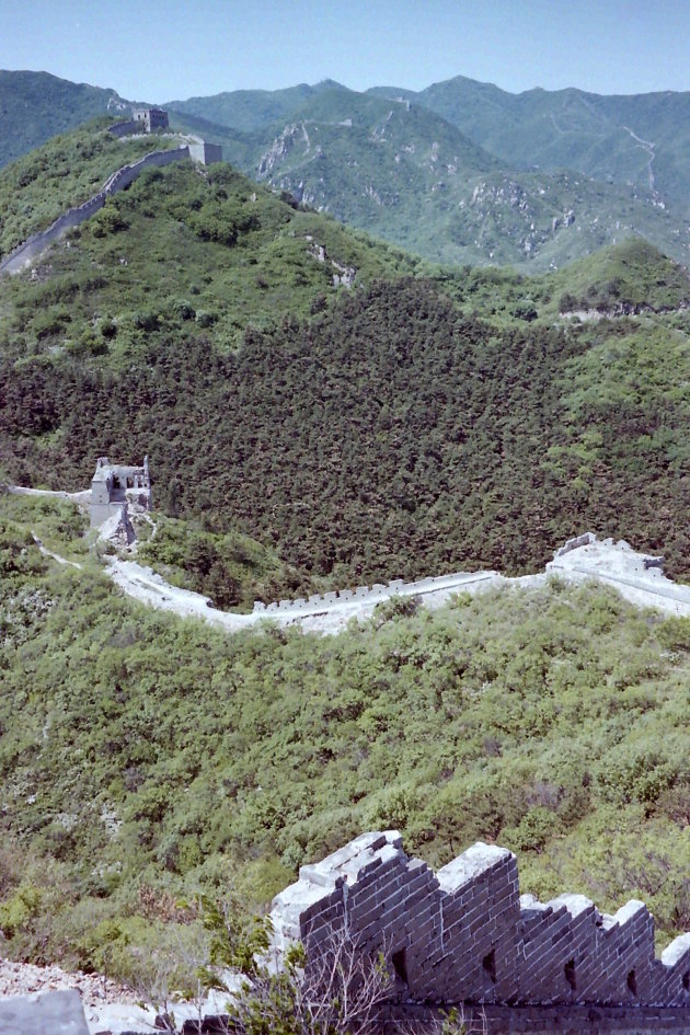 de muur als wandelpad