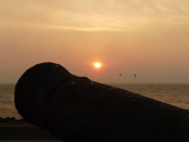 Zonsondergang in Cartagena