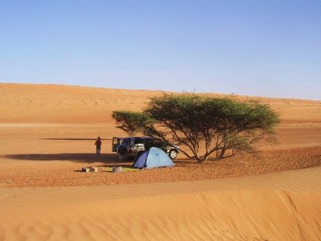 Kamperen in de Wahibi Sands