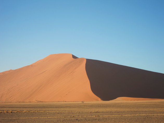 De rode zandduinen in Sossusvlei