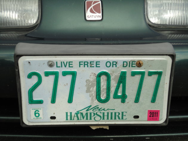 Nummerbord New Hampshire