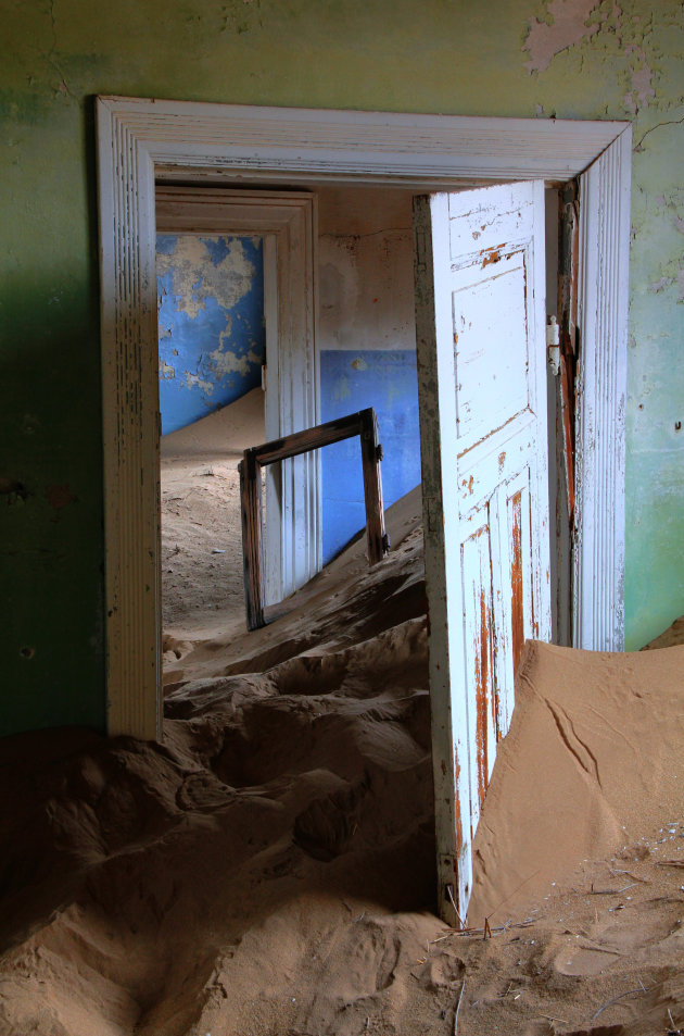 Stuifzand in Kolmanskop