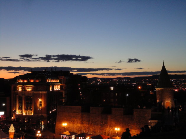 Quebec City bij nacht