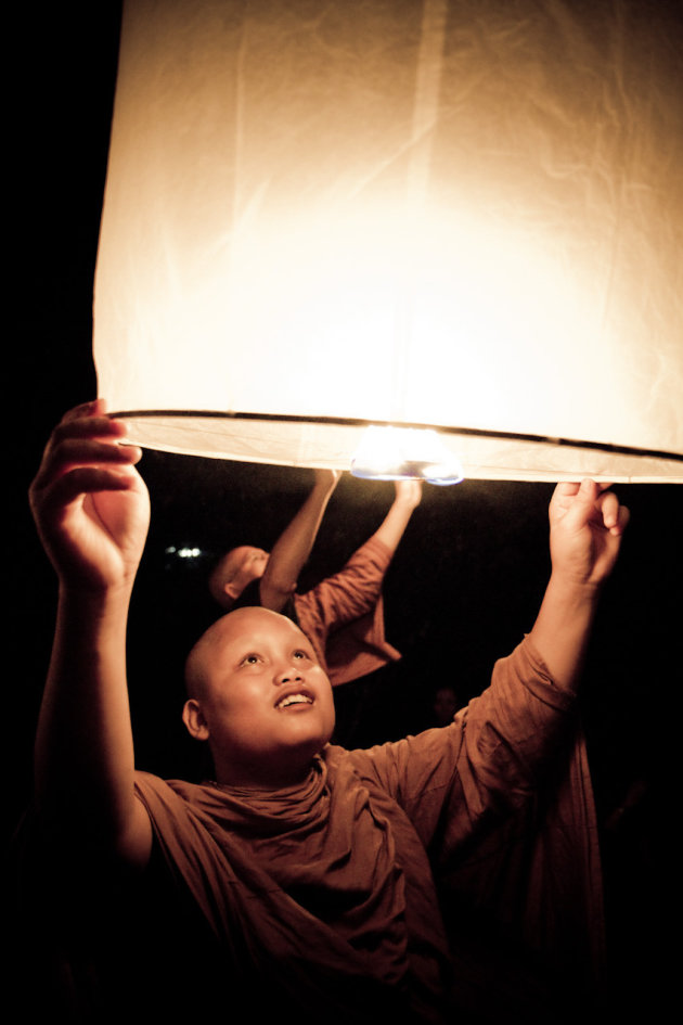 Monnik laat Lampion op