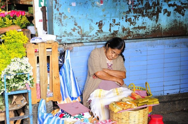 Siesta op de markt