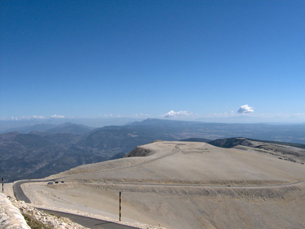 de top van de Mont Ventoux