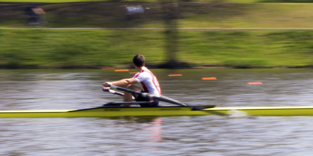 Roeien op de Aasee