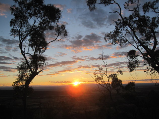 Zonsopkomst tijdens hike Dutchman's Peak