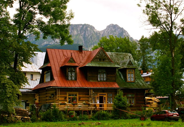 Uitzicht op Giewont berg vanuit Zakopane