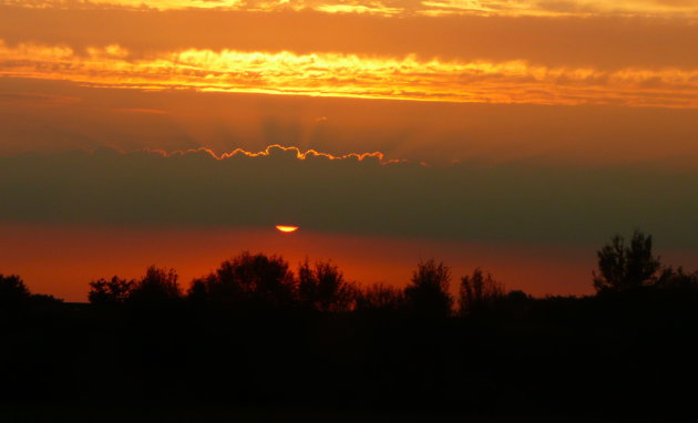 Langs de snelweg.