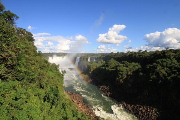 iguazu watervallen gezien vanaf de argentijnse kant