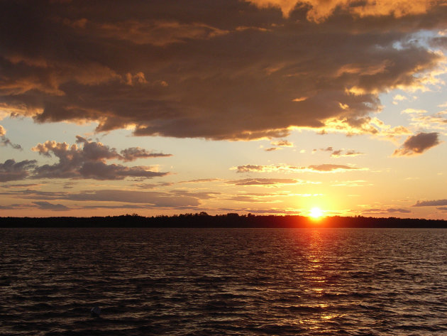 Zonsondergang Lake Huron