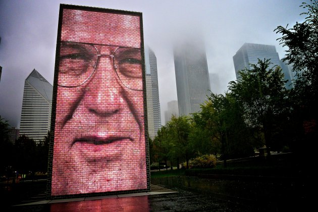 Crown Fountain in Chicago, Millenium park