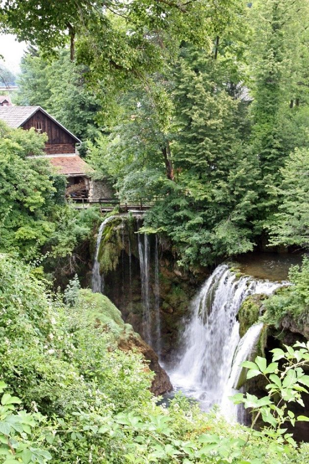 Rastoke, een watermolen stadje in de omgeving van Plitvice NP