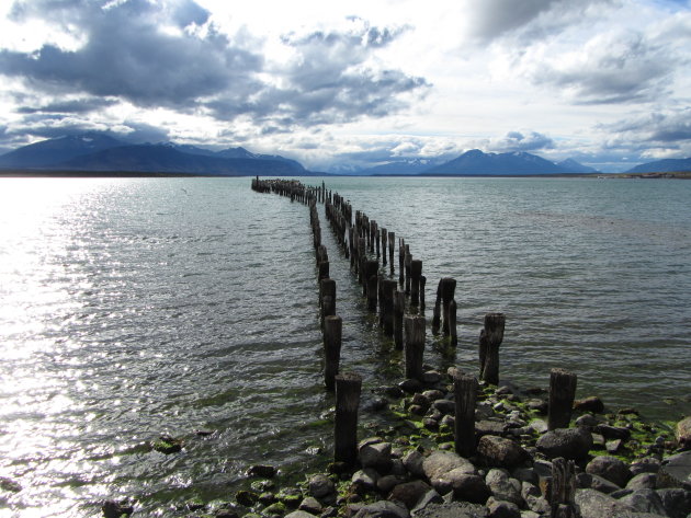 De haven van Puerto Natales