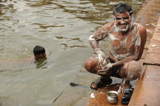 wasdag in Khajuraho